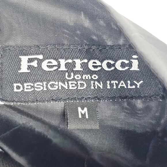 Ferrecci Uomo Mens Black Diamond Vest Tie Bowtie Set Size M 3716 - Picture 4 of 12